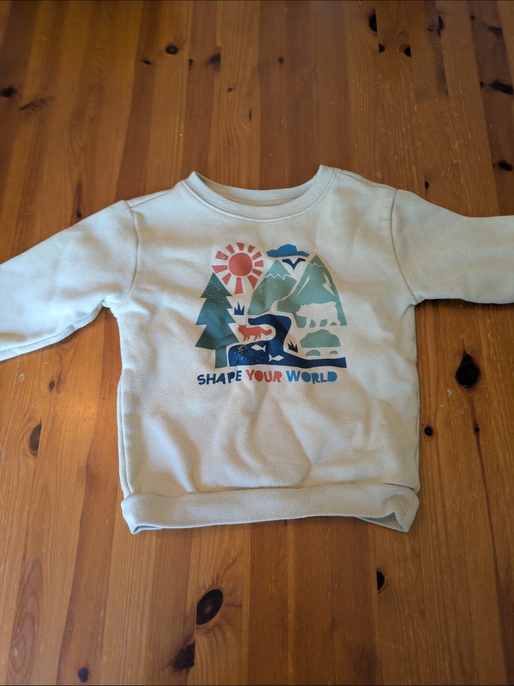 Garamimals Light Cream Graphic Sweatshirt - Shape Your World
